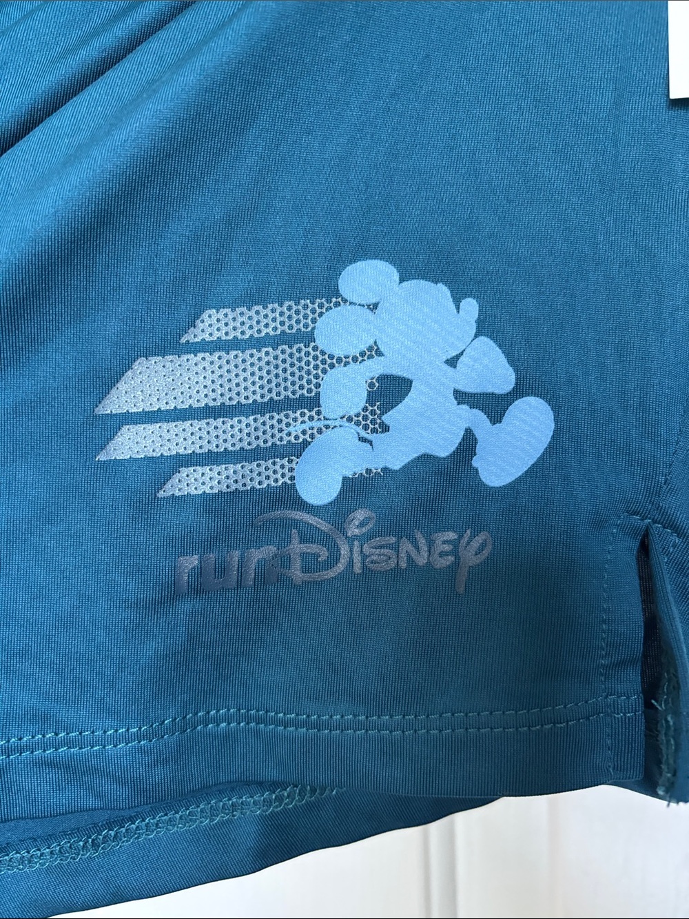 RunDisney Disney Teal Blue Performance Running Shorts for Women NWT Medium